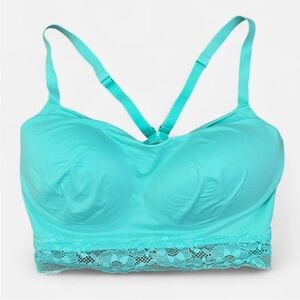 Victoria’s Secret Lined Demi Lace Trim Bralette Bra in Size 34D